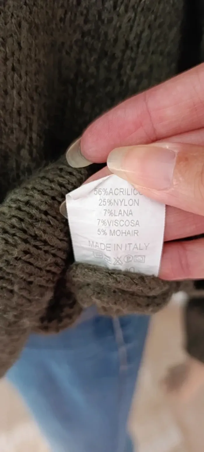 Pull bohème vert Bohème taille xl boutique italiana - photo numéro 3