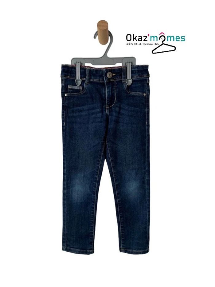 Jean fille stretch coupe “Skinny” bleu denim - Okaïdi 4 ans (104cm)