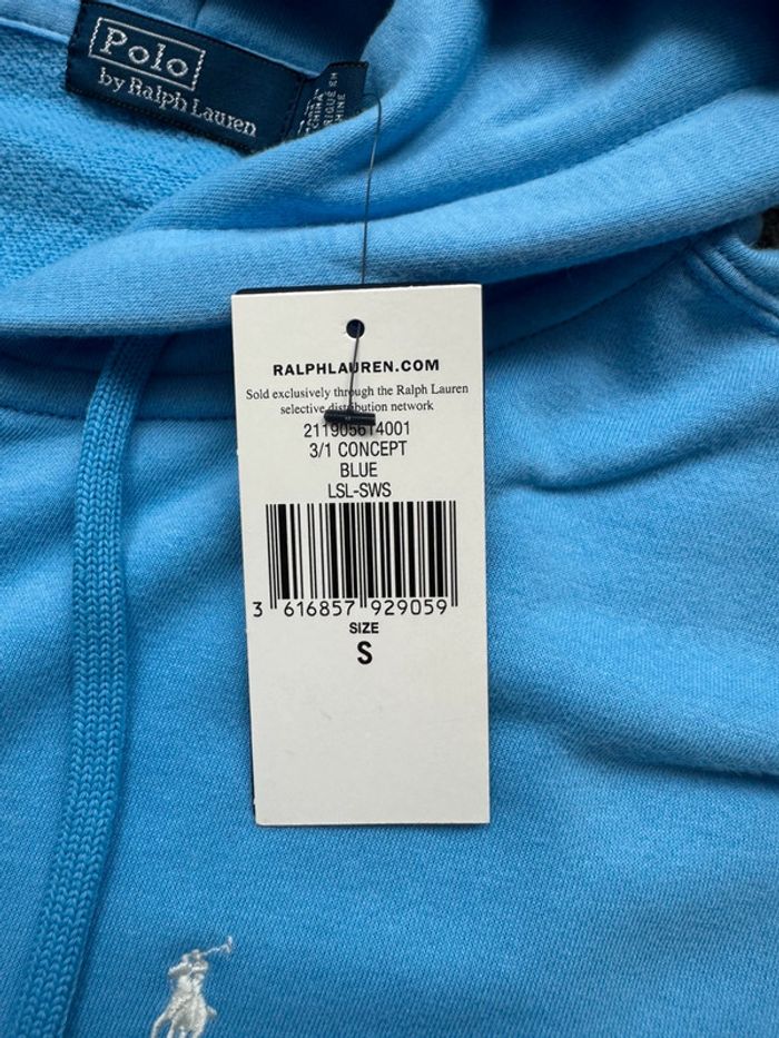 Gilet Ralph Lauren bleu clair taille S - photo numéro 8