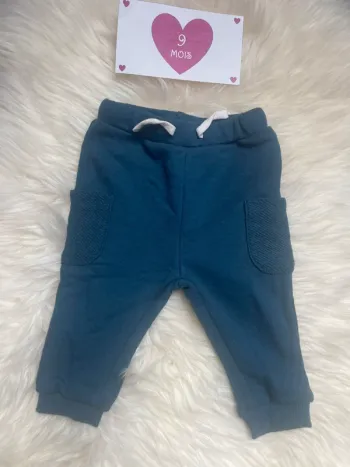 9 mois - pantalon jogging bleu