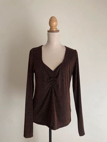 Blouse manches longues pailletées