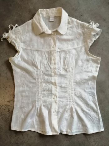 Chemisier écru Camaieu