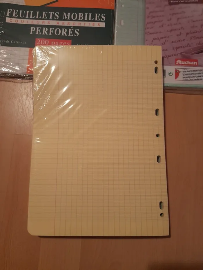 Lot de 3 paquets de feuilles simples grands carreaux (Seyès) - photo numéro 2
