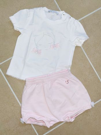 Ensemble t-shirt + short 6 mois / 68cm