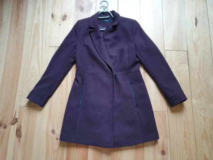 Manteau en laine Kookaï taille 38 violine