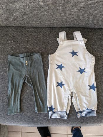 Salopette et legging bébé garçon 74 cm