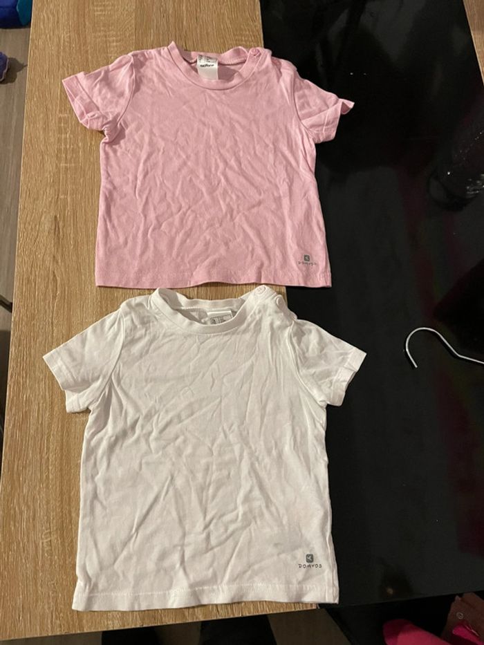 Lot de 2 t shirt simple 12 mois