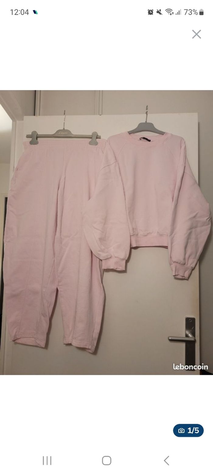 Ensemble Jogging rose pale Zara -Taille M (38)💕