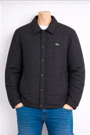 Veste matelassée Lacoste noire homme taille S élégante mi-saison/hiver