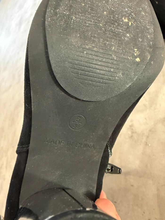 Bottines à talons argentés London Rebel pointure 38 - photo numéro 7