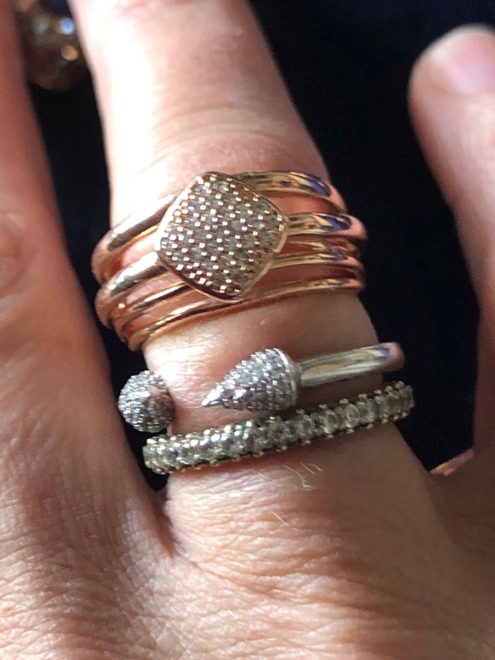 Parure  collier Agatha bague coussin - photo numéro 8