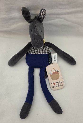 Doudou hochet âne Pomme des Bois - Moulin Roty