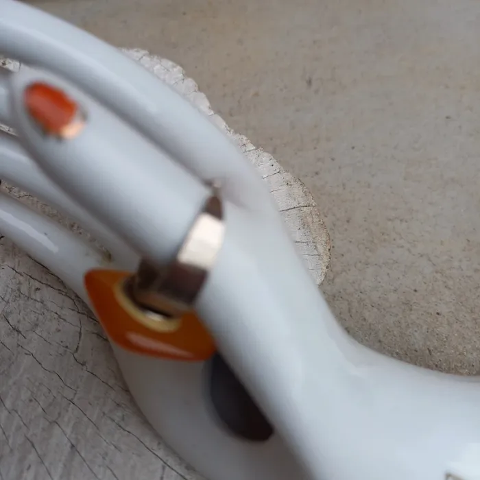 Bague vintage orangé ajustable - photo numéro 3
