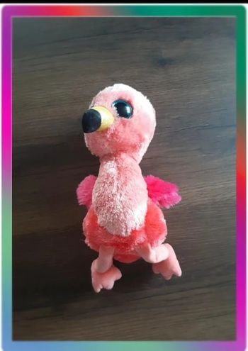 Peluche flamant rose 35 cm