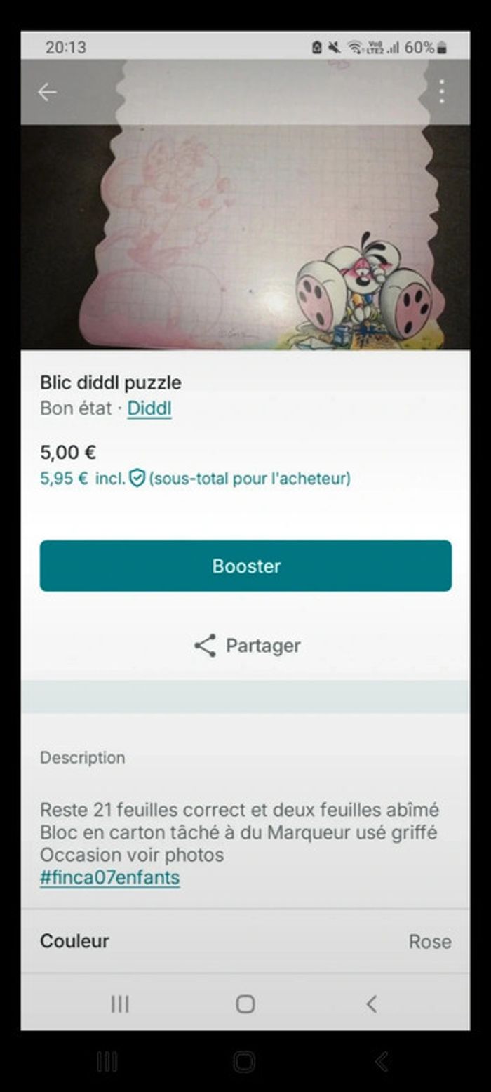 Lot 3 blocs diddl feuilles - photo numéro 7