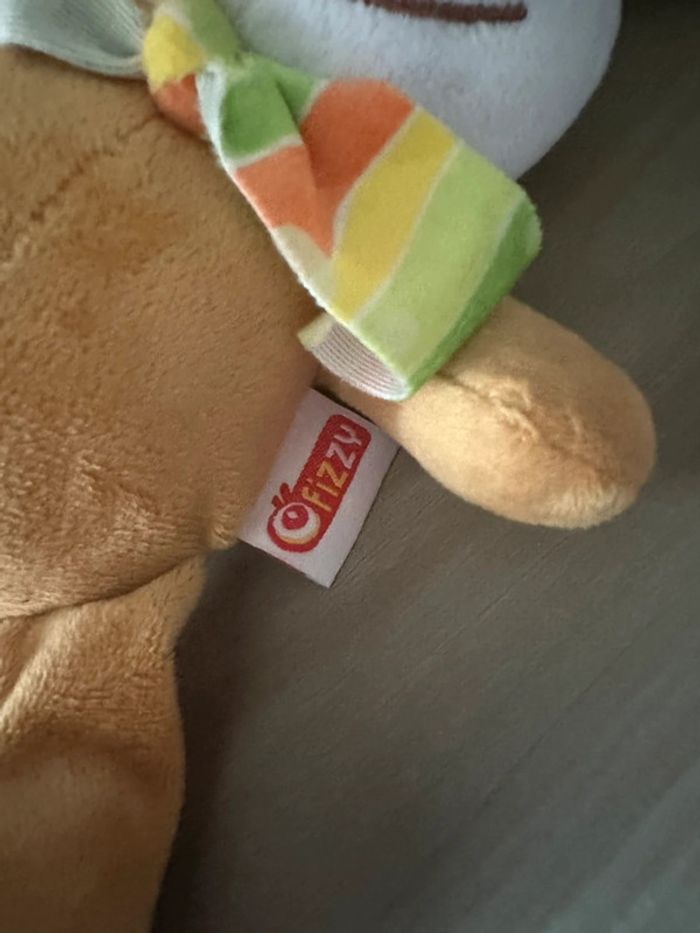 Doudou Peluche Lapin Beige Fizzy 30 Cm - photo numéro 3