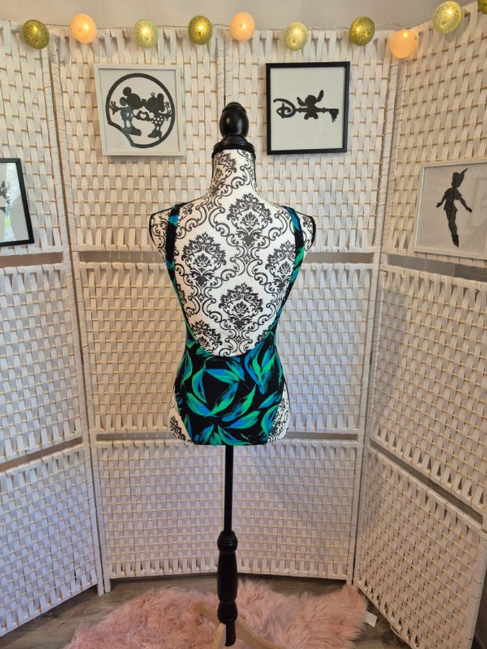 💕joli maillot de bain 1 pièce imprimé Green river étam femme T36💕 - photo numéro 2