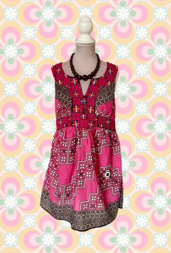 🌸🌿Blouse tunique made in India vintage 2000 H&M inspiration 70s Boho hippie style sleeveless tunic🌿🌺