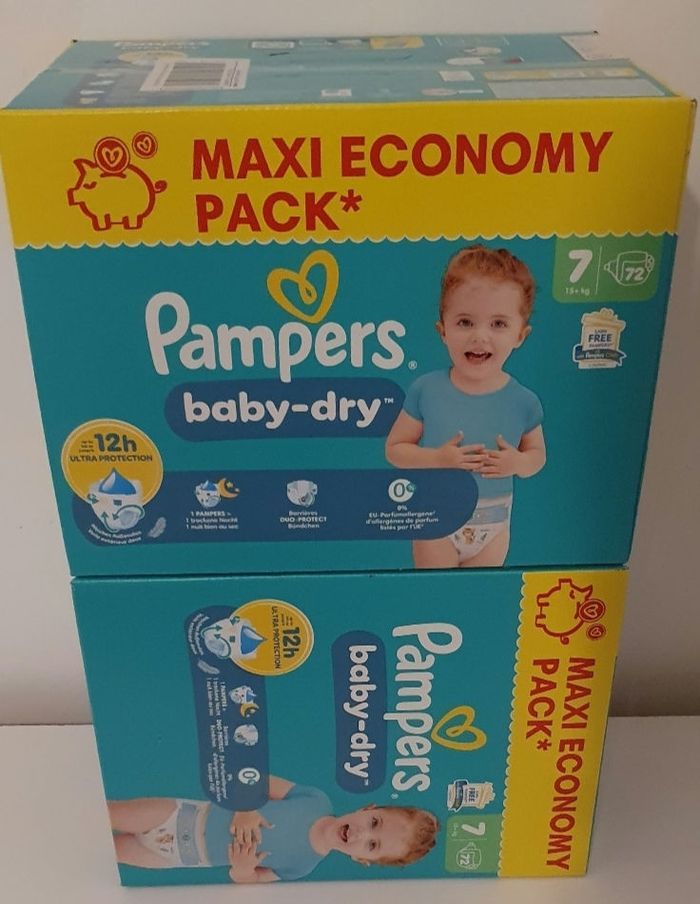 Couches pampers taille 7