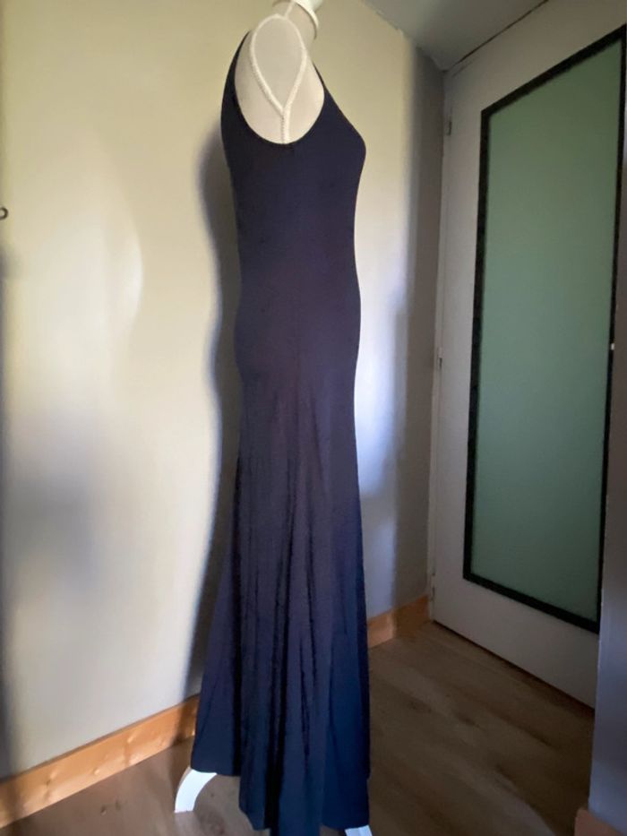 Robe longue bleu marine Monoprix - photo numéro 4