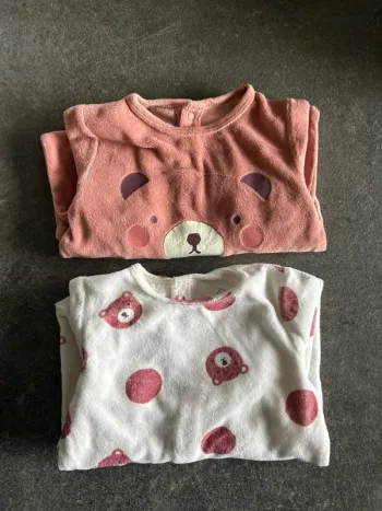 Lot de 2 pyjamas hiver 9 mois