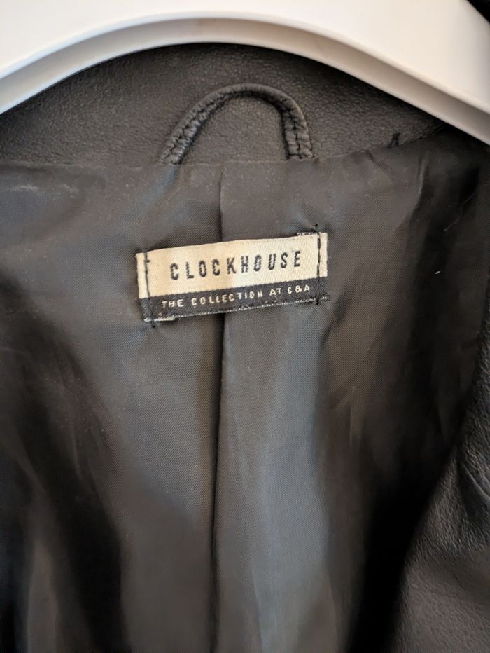 Manteau en cuir noir - photo numéro 6