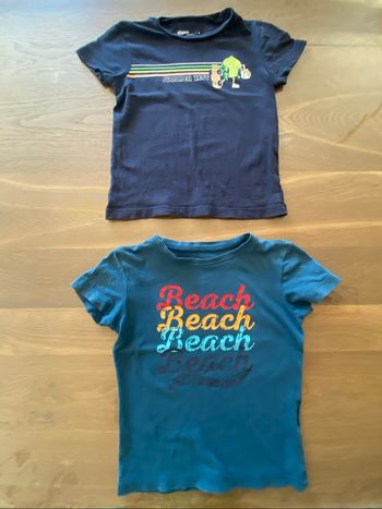 2 t-shirts 4 ans Gemo