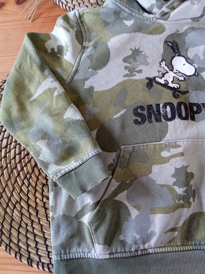 Sweat léger tons kaki Zara taille 3/4 ans - photo numéro 3