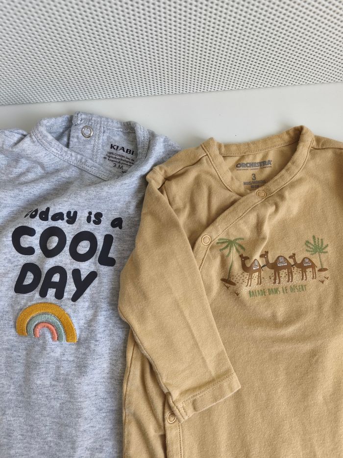 Lot de 2 pyjamas 3 mois - photo numéro 2