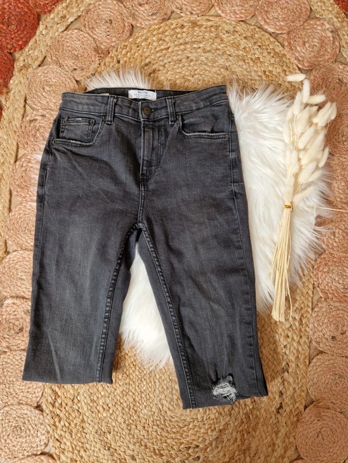 🐭 Jeans gris foncé Bershka taille 36 - photo numéro 3