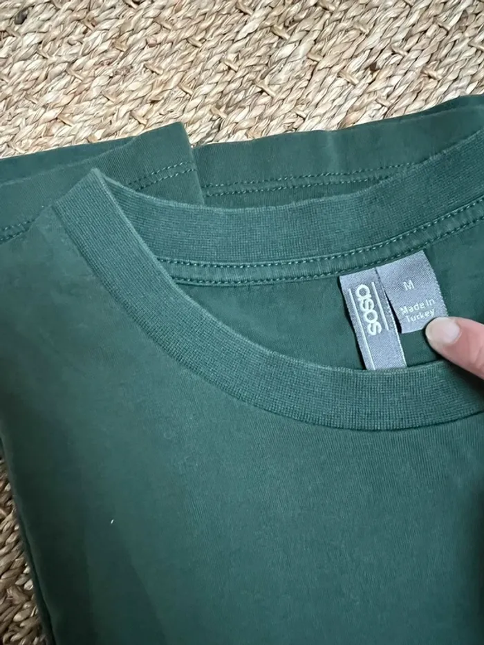 Tee shirt vert sapin homme - ASOS - taille M - photo numéro 2