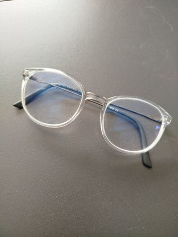 Lunette plastique transparente