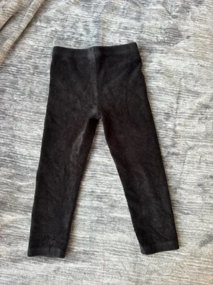 Legging velours noir - photo numéro 2