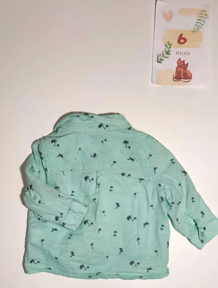 Chemise verte Tape à l'oeil 6 mois - photo numéro 2