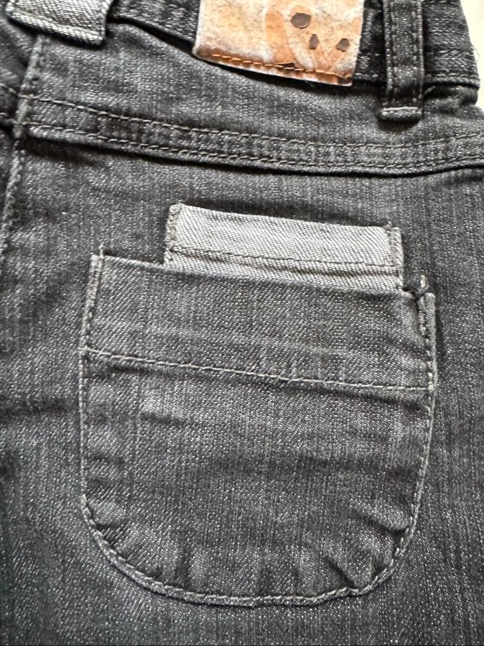 👖 jean gris - coupe large - fille - 5 ans - vertbaudet- état satisfaisant - photo numéro 6