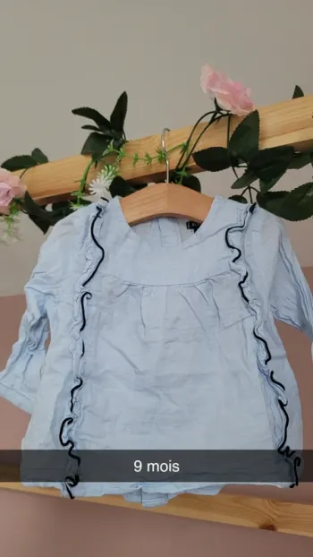 Chemise bleu