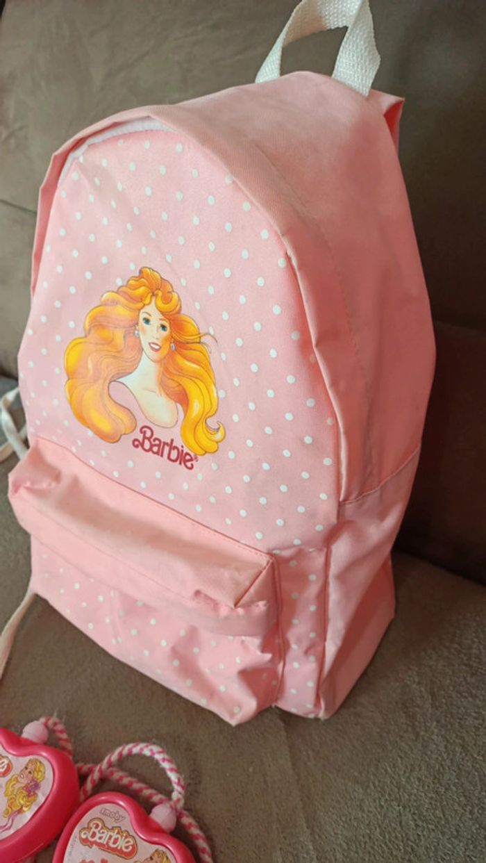 Barbie années 80 sac à dos corde à sauter - photo numéro 3