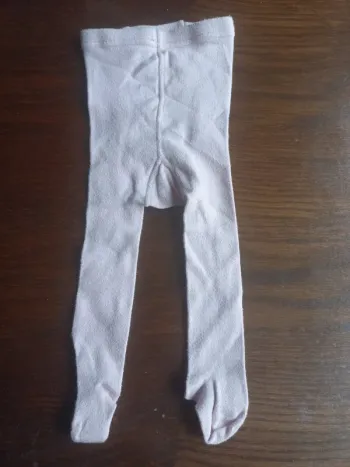 Collant rose pâle, 68/74cm 9/12mois