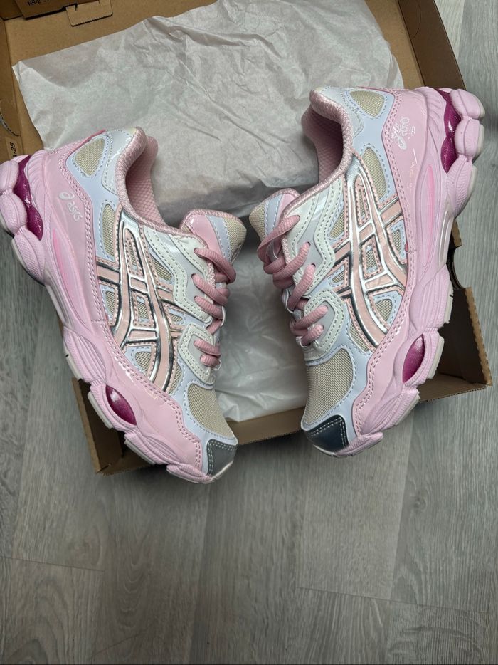 ASICS gel NYC kicki yang Zhang Rose crème Pure Argenté - photo numéro 2