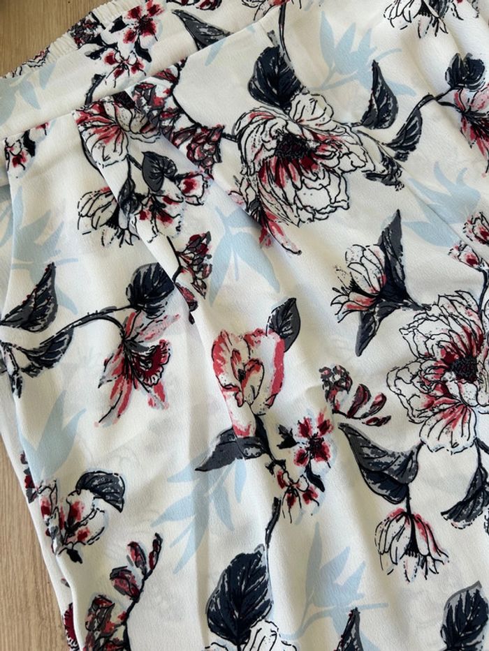 Pantalon léger et large fleuri taille L - photo numéro 2