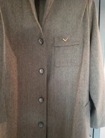 Manteau long Vintage fait main- Style couture unique