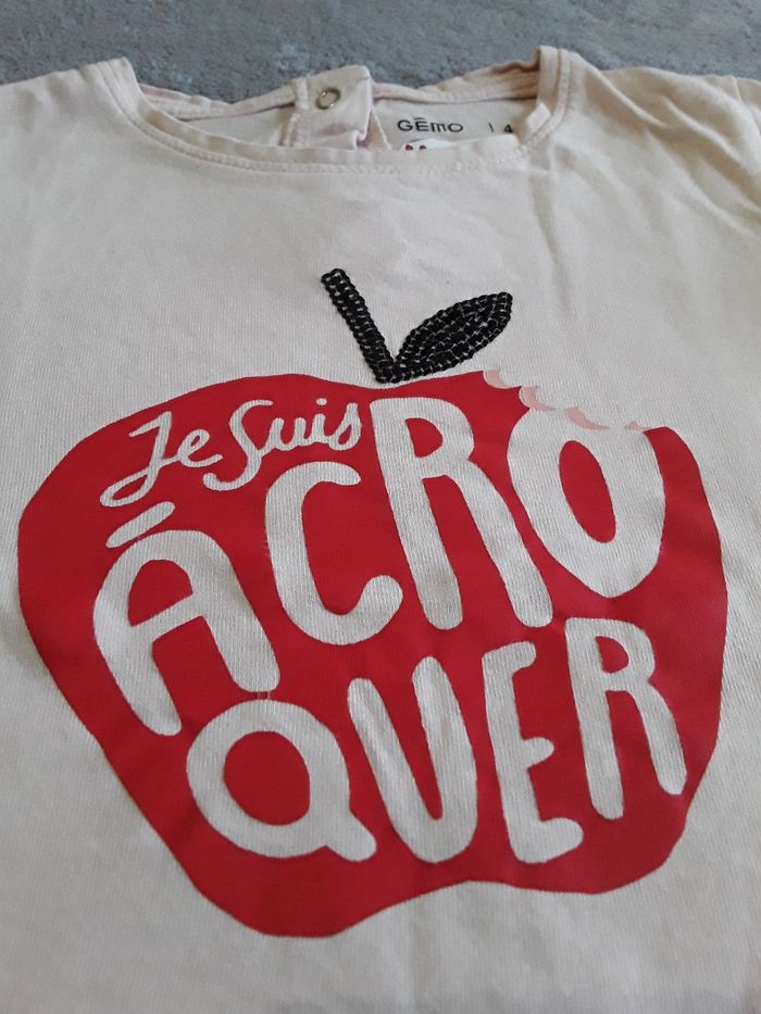 Tee shirt manches longues fille 4 ans - photo numéro 3
