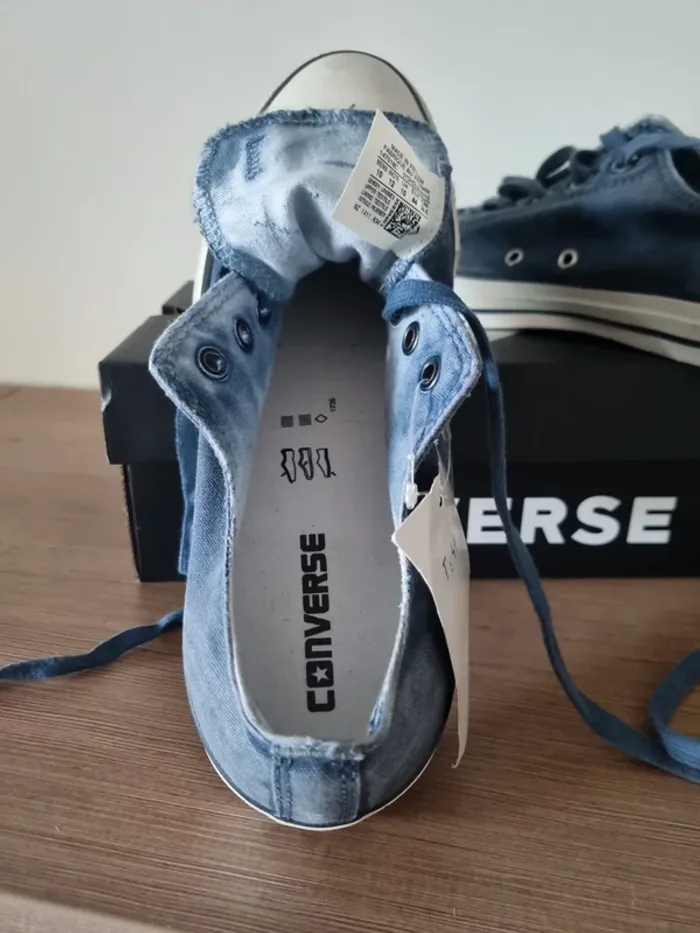 Converse jeans bleu - photo numéro 4