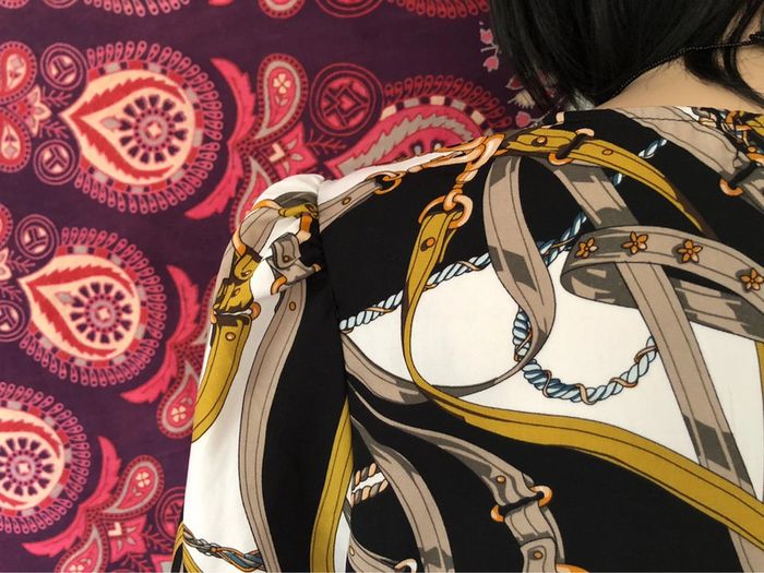 Blouse motif équestre Flamant rose - photo numéro 9