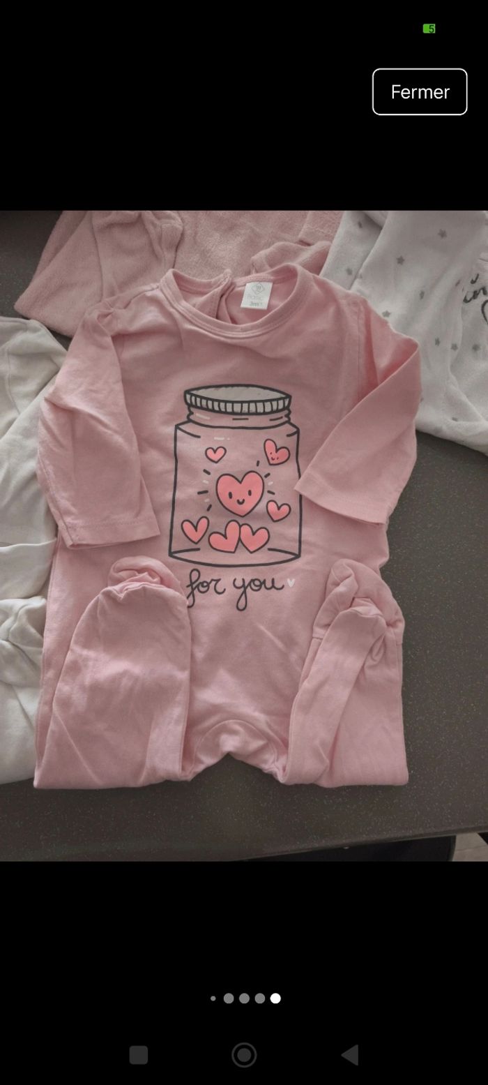 Lot pyjamas 3 mois - photo numéro 7