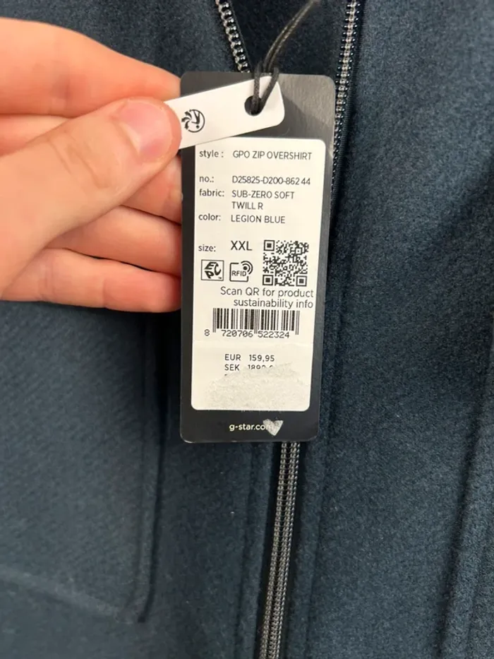 Veste chemise G-Star Marine XXL neuve - photo numéro 3