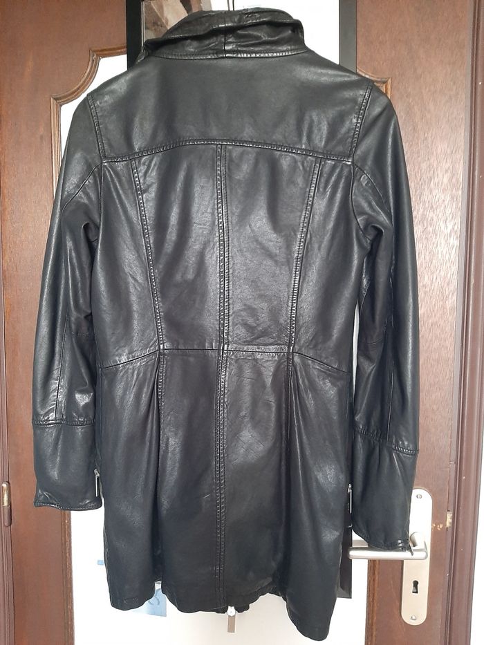 Veste 3/4 cuir noire - photo numéro 2