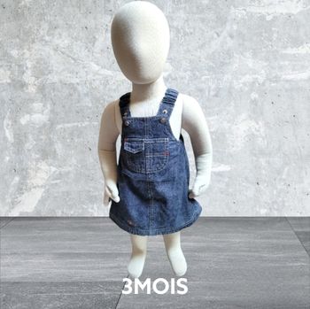Robe en jean bébé fille