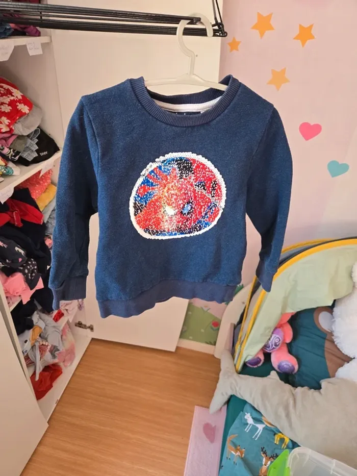 Pull spiderman taille 5 ans