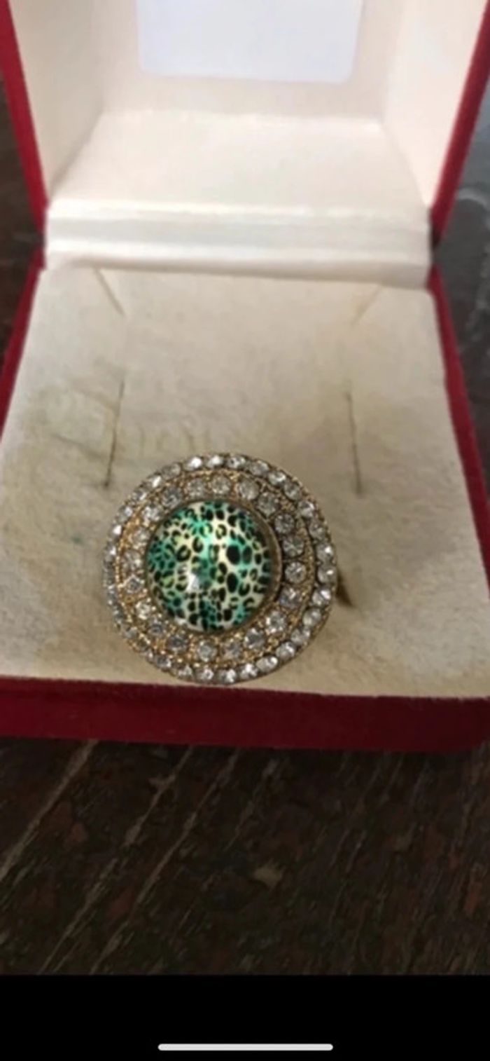 Magnifique bague réglage avec strass et pierre - photo numéro 10